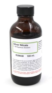 silver nitrate as hardening reagents