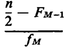 the median calculation