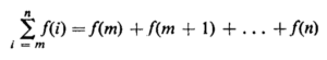 equation of sum